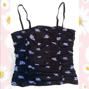 Forever21 Ruched Crop Top